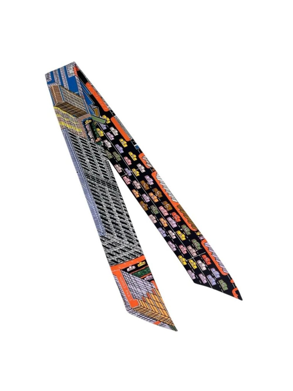 Hermes Twilly Pantin City Scarf Silk Multicolor